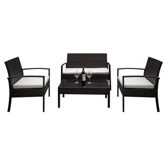 4PCS Rattan Patio Furniture Set